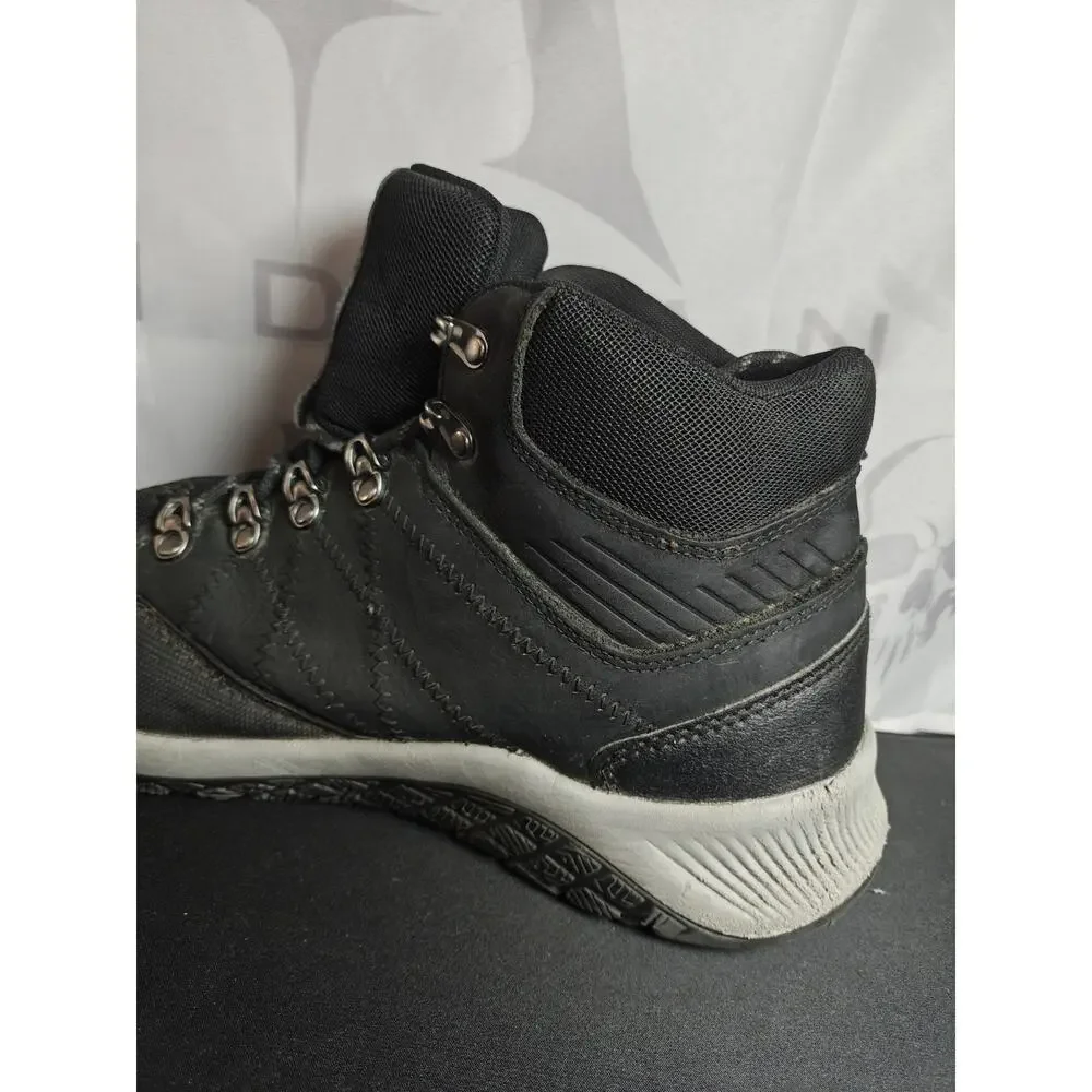 WOLVERINE - Luton - Men's 12 EXTRA WIDE Mid Steel-Toe Hiker - Boot Black